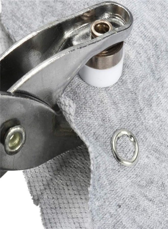 SKYWORK Premium Snap Buttons Kit - 100 Sets 9.5mm Metal Fasteners in 10 Colors with Hand Pliers Tool, Five-Claw Copper Buckles for Sewing, DIY Crafts, Baby Clothes, Hats, Bibs & Rompers (Silver) - Image 4